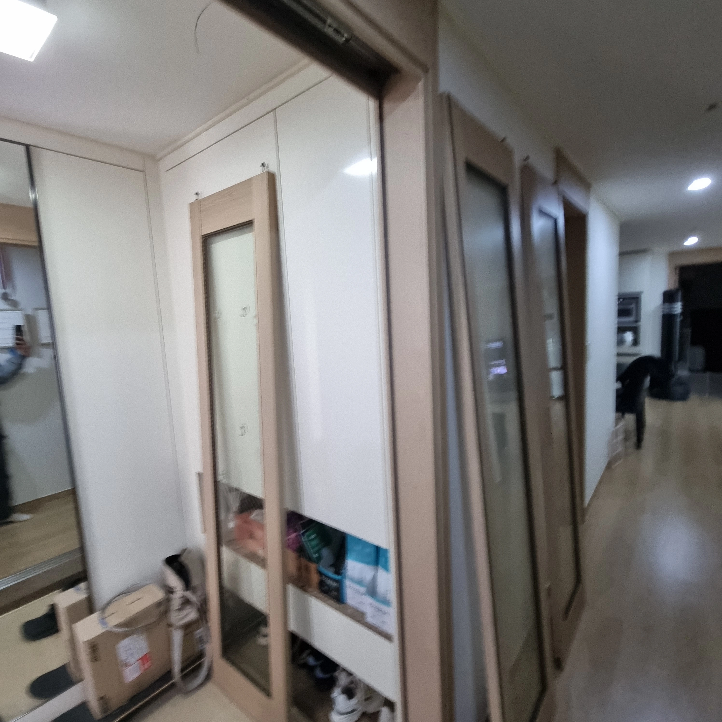 중문 설치 완료 사진